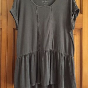 Gray AE peplum